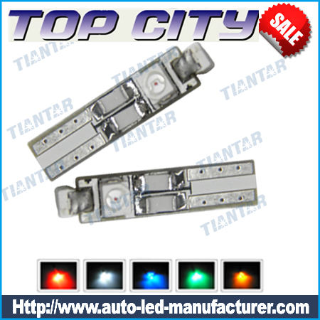 Topcity 360-Degree Shine 3-SMD 3528 T5 B8.5 Wedge Light LED Bulbs, 37 73 74 79 2721 LED Bulbs - T5 LED